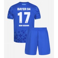 Stroje piłkarskie Bayer Leverkusen Eliesse Ben Seghir #17 Koszulka Trzeciej dla dzieci 2025-26 Krótki Rękaw (+ szorty)
